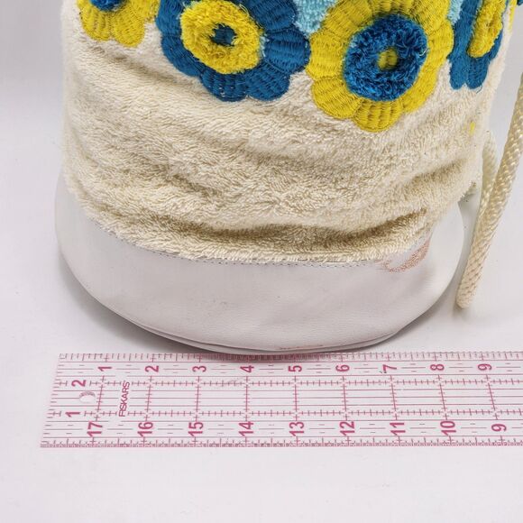 TOCCA Vintage RARE HTF Terrycloth Floral Beach Sack Backpack Bag - Picture 13 of 13